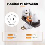 Ghost Campfire Flickering Nightlight Night Light Plug Wall Spooky Fire Night Light Halloween Ghost C