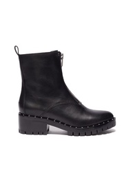 3.1 PHILLIP LIM STUD EMBELLISHED LEATHER COMBAT BOOTS