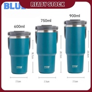 Tyeso Tumbler New With Handle Design Tumbler 600ml/750ml/900ml Portable Stainless Steel Double Layer