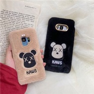 3505秋冬毛絨 KAWS 三星SAMSUNG S8+S9+ S10+ NOTE8 NOTE9 NOTE10+電話殼