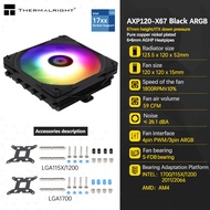 Thermalright AXP120-X67 WHITE Black ARGB radiator 67mm height down pressure radiator 6X6mm AGHP heat