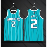 LAMELLO BALL #2 Charlotte Hornets Mint Green Jersey | Full Sublimation Jersey | LaMelo Ball Jersey