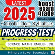 E5💯 2025 Latest Progression Test + Answer Year 3 Y4 Y5 Y6 Y7 Y8 Y9 Math English Science Primary Prog