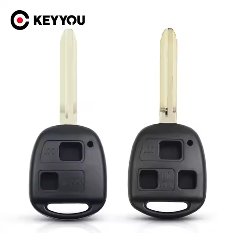 KEYYOU 10Pcs 2/3 Button Remote Car Key Fob Shell Case For Toyota Corolla Land Cruiser YARIS CAMRY RA