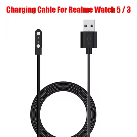 For Realme Watch 5 Charging Cable USB Magnetic Charger Adapter Cord For Realme Watch 5 3 Smart Watch