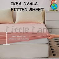 IKEA DVALA 100% Cotton Fitted Sheet / Bedsheet / Cadar Katil - Single / Super Single / Queen / King