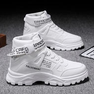 Men's Shoes Fall 2023 New Casual Sports White Running Shoes Men's High-Top White Height Increasing Work Dr. Martens Boots
