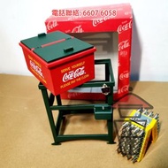 Coca Cola 可口可樂 士多式鐵架冰箱 自助售賣汽水架 [T0746] Metal Miniature Freezer 上世紀珍藏 (僅此一件) 連開瓶位都還原 原盒包裝 保存良好