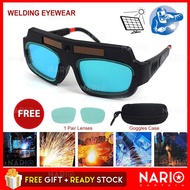 NARIO Sel Keselamatan Solar Anti-Silau Goggles Topeng Auto Gelap Welding Kaca Mata Perlindungan Weld