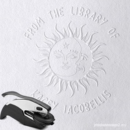 Custom Book Stamp Gift Embosser Teacher Personalized Inking Ex Libris Library