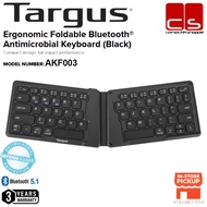 TARGUS AKF003 (Ergonomic Foldable Bluetooth® Antimicrobial Keyboard)(Black)