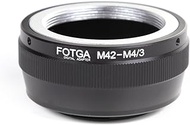 Fotga Lens Mount Adapter for M42 Mount Lens to Micro Four Thirds(M4/3/MFT) Mount Camera Olympus Pen E-PL1,E-PL2,E-M,OM-D,E-M5,E-M10 Mark II/III Panasonic Lumix GH1,GH2,GH3,GH4,GH5,GH5s