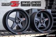 ล้อแม็กใหม่ ขอบ18 -  COSMIS รุ่น TYPE G - สีดำ - ขอบ18 x 9.5 x 10.5 x 5รู114.3 ET12/8 - ส่งฟรี Kerry Express - กรุณาสอบถามสต็อกก่อนกดสั่งซื้อ