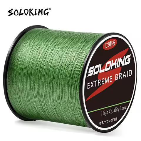 SOLOKING 300m 4 Strands Strong PE Fishing Line Multifilament 10 20 30 40 50 60 80LB Braided Fishing 