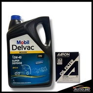 MobilDelvacModernSAE14W-40superdefence Mobil Engine Oil 15w-40 Size 7 Liters Aaron Brand Filter (Tra