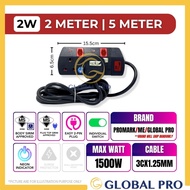 [SIRIM] 2/5MTR Extension Socket Wayar Extension 3-Pin Plug Trailing Socket Power Extension Plug Waya