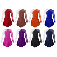 Girls Figure Ice Skating Dress Gymnastics Dance Ballet Tutu Leotard