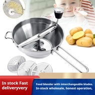 Stainless Steel Food Blender Baby Cooker Manual Blender Jam Maker Mashed Potatoes
