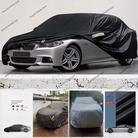 for BMW 5er F10/F11/G30/G31 2010-2024 All-weather Full Car Cover Outdoor Waterproof Windproof sun-ra