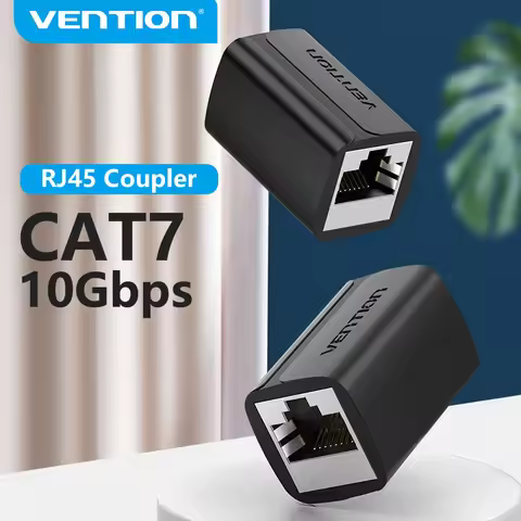 Vention RJ45 Connector Cat7/6/5e Ethernet Adapter Female to Female 8P8C Patch Network Extender Exten