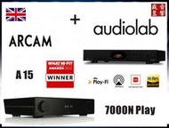 『盛昱音響』英國 Audiolab 7000N Play 串流播放器 + Arcam A15 綜合擴大機  公司貨