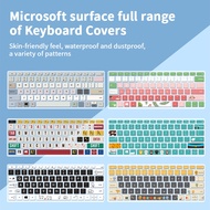 Microsoft Surface Pro7/6/5/4/x Surface Pro X Pro 8 Pro 9 Notebook Keyboard Film Laptop2 Go Book 2 Tablet Two-in-one Dust Cover Silicone Full Coverage Painted Keyboard Film Keyboard Protector Cover