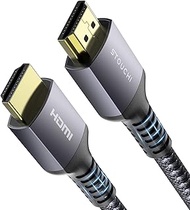 Stouchi 8K HDMI Cables 2ft 48Gbps, Ultra High Speed HDMI 2.1 FRL Braided Cord, 8K@60Hz 4K@120Hz 144Hz, eARC, HDCP 2.2 &amp; 2.3, SBTM HDR 10+ Compatible with Roku TV/PS5/HDTV/Blu-ray