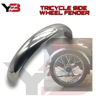 Y3 MOTORCYCLE TRICYCLE SIDE WHEEL FENDER STAINLESS Pure stainless sidecar fender (tapalodo)