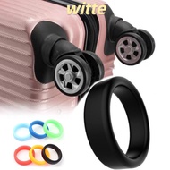 WITTE 2Pcs Rubber Ring, Diameter 35 mm Flexible Luggage Wheel Ring, Durable Stretchable Elastic Silicone Wheel Hoops Luggage Wheel