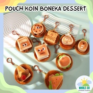 Premium 3D Dessert Doll Coin Pouch Soft Pastel Chocolate Sweet Food Cute Unique Adorable Coin Holder