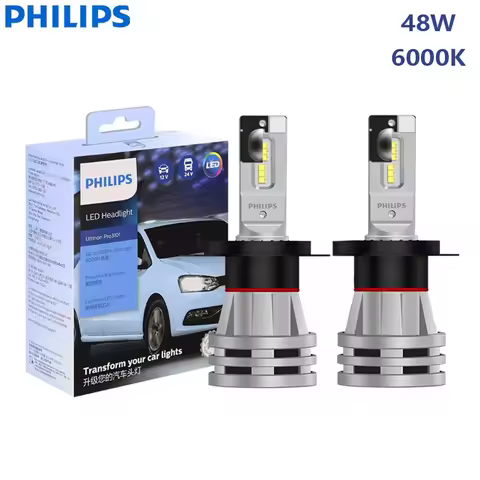 Philips LED Ultinon Pro3101 H4 12/24V P43t Bright White High Low Beam 48W 6000K Lumileds LED Car Hea