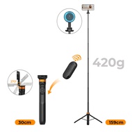 K&F CONCEPT MS19 Magnetic iphone Tripod Phone Selfie Stick Tripod Lightweight Cellphone Holder And C