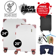 [Kingsman] Stag-Out Aegis Prime Aluminium Frame + ABS Hardcase 2IN1 Travel Luggage Bag Set Dual TSA 