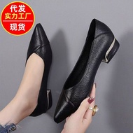 Sofl Leather Autumn Winter High Heels - Pointed Toe & Comfortable Fit | Women's Shoes | Ready Stock 