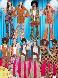 YJH/ Cosplay Retro Disco Disco Costume 70S Hippie Masquerade Bar Nightclub Performance Costume