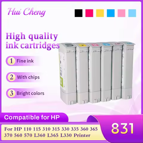 High quality (4Color) Ink Cartridge For HP 831 775ML for HP 110 115 310 315 330 335 360 365 370 560 