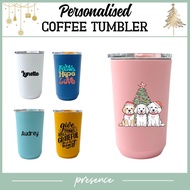 Personalised Christmas Coffee Tumbler with name | Customised Xmas Tumbler Christmas Gift