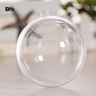 [BN] Transparent Open Plastic Christmas Decor Bauble Ornament Gift Present Box