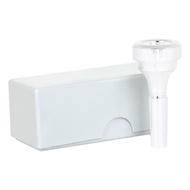 Silver Plated Cornet Mouthpiece 7C with ABS Case – Professional Brass Mouthpiece for Cornet Precisio
