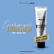 (✓) Facial Wash Ms Glow Men/Ms Glow For Men