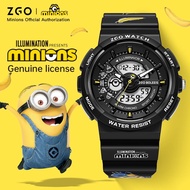 Zgo Minions Design Wristwatch For Boys And Teenagers - White 8577