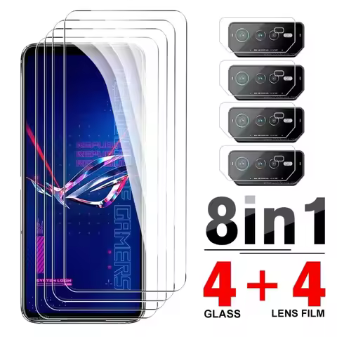 8in1 9H Tempered Glass For Asus ROG Phone 6 8 Pro Protective Glass ROGPhone 7 Ultimate 6Pro 8Pro 5G 