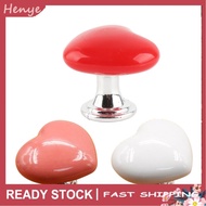 Henye Universal Toilet Press Button Colored Heart Shaped Tank Push Switch Bathing Bedroom Door Cabinet Handle Decoration