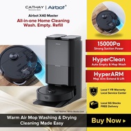 Airbot Robot Vacuum X40 Master 15000Pa Smart Robotic Vacuum and Mop Auto Dock Station