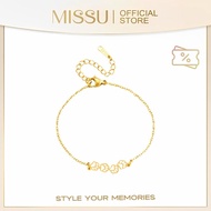 Missu Cute Cat's Paw Bracelet Titanium Steel Fashion Summer Simple Design Jewelry For Women BR061