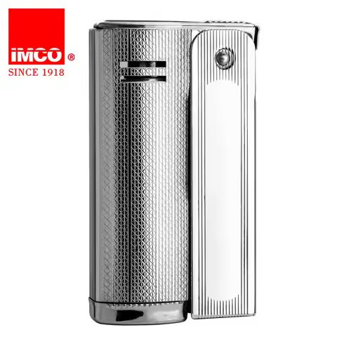 Vintage Austria 6800 IMCO Gasoline Lighter Cool Gasoline Stainless Steel Briquet Isqueiro