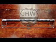 แกนเพลา เหล็กข้ออ้อยตัน สำหรับล้อรถเข็นปูนทั่วไป ขนาด 1" ยาว 60 และ 70cm (สินค้าแท้ 100%) by JHW2