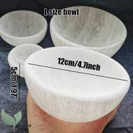 ชาม Selenite ธรรมชาติ1ชิ้นชามชาร์จ Seleniteชามทำความสะอาดชาม Degaussingชาม Smudgingชามตกแต่ง