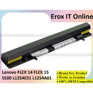 BATTERY LAPTOP L.E.N.O.V.O IdeaPad Flex 14 Flex 15 S500 Touch L12M4E51 L12M4K51 L12S4A01 L12S4E51 La