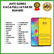 TEMPERED GLASS 5D HUAWEI MATE 20-MATE 20 LITE-MATE 50E-MATE 50-Y5 2019-Y6S-Y6P-Y6 -Y6 PRO-Y7A-Y7P-Y7